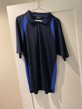 Men’s black Wilson polo shirt